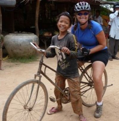 Renea Jaeger Cycling on the  tour with redspokes